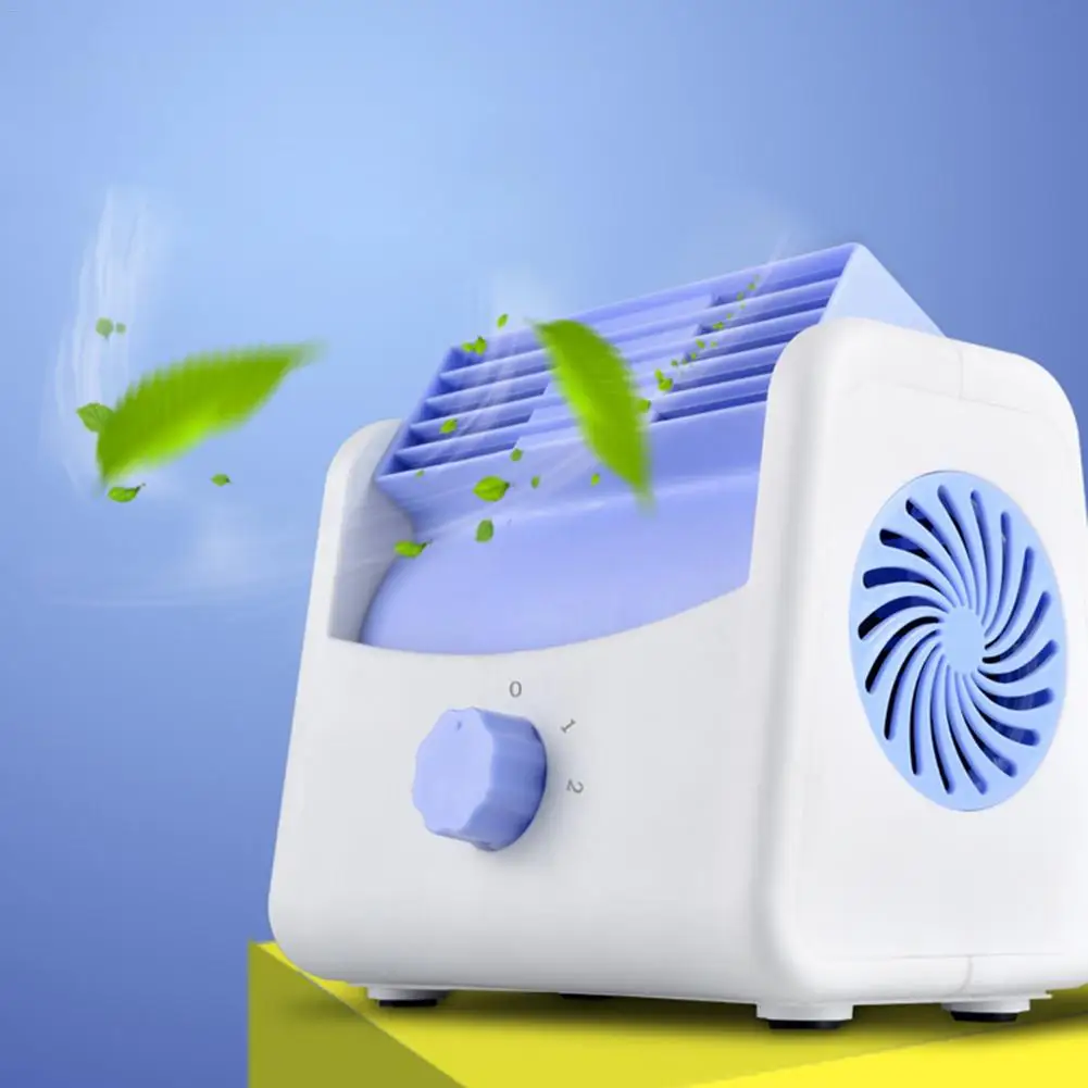 DC12/24V Car Air Conditioner Desktop Mini Cooling Air Fan Low Noise