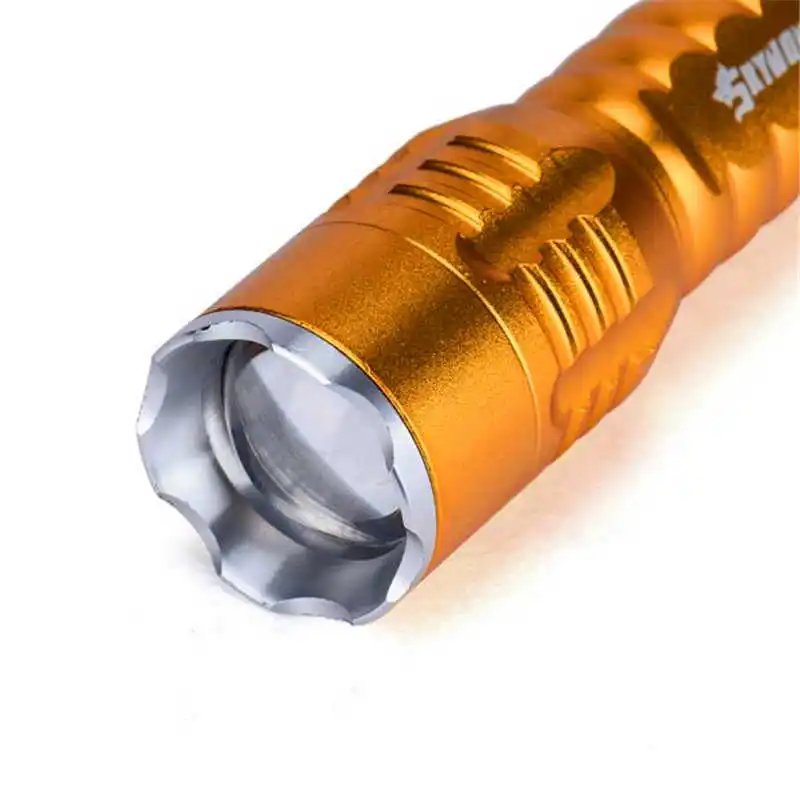 Zoomable Focus 3000 Lumens 3 Modes XML lanterna led t6 LED 18650 Flashlight Torch Lamp powerful led flashlight 18650 #4S4 (7)