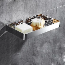 Bathroom soap box contains rack without perforation, shelving, wall-mounted creative asphalt soap net, soap dish, 304 stainless Bathroom soap box contains rack without perforation, shelving, wall-mounted creative asphalt soap net, soap dish, 304 stainless