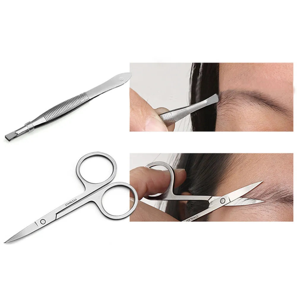 

OUTTOP Cutter For Manicure Set 1Set/16Pcs Stainless Steel Nail Clippers Scissors Suit Set Kits Manicure Dropship F06