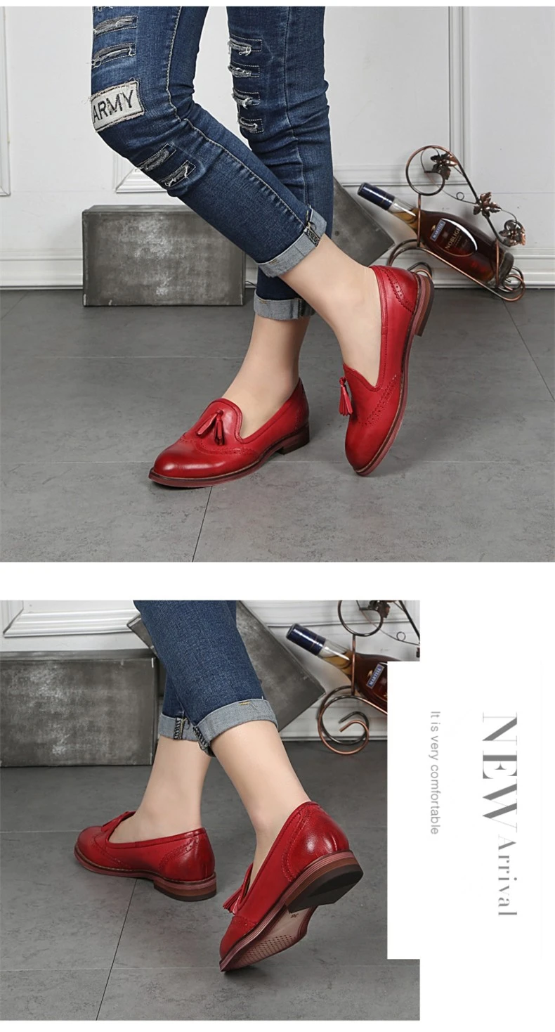 Yinzo/женские туфли-оксфорды из натуральной кожи на плоской подошве; женские кроссовки; женская повседневная обувь в винтажном стиле; обувь для женщин; коллекция года; цвет розовый, синий