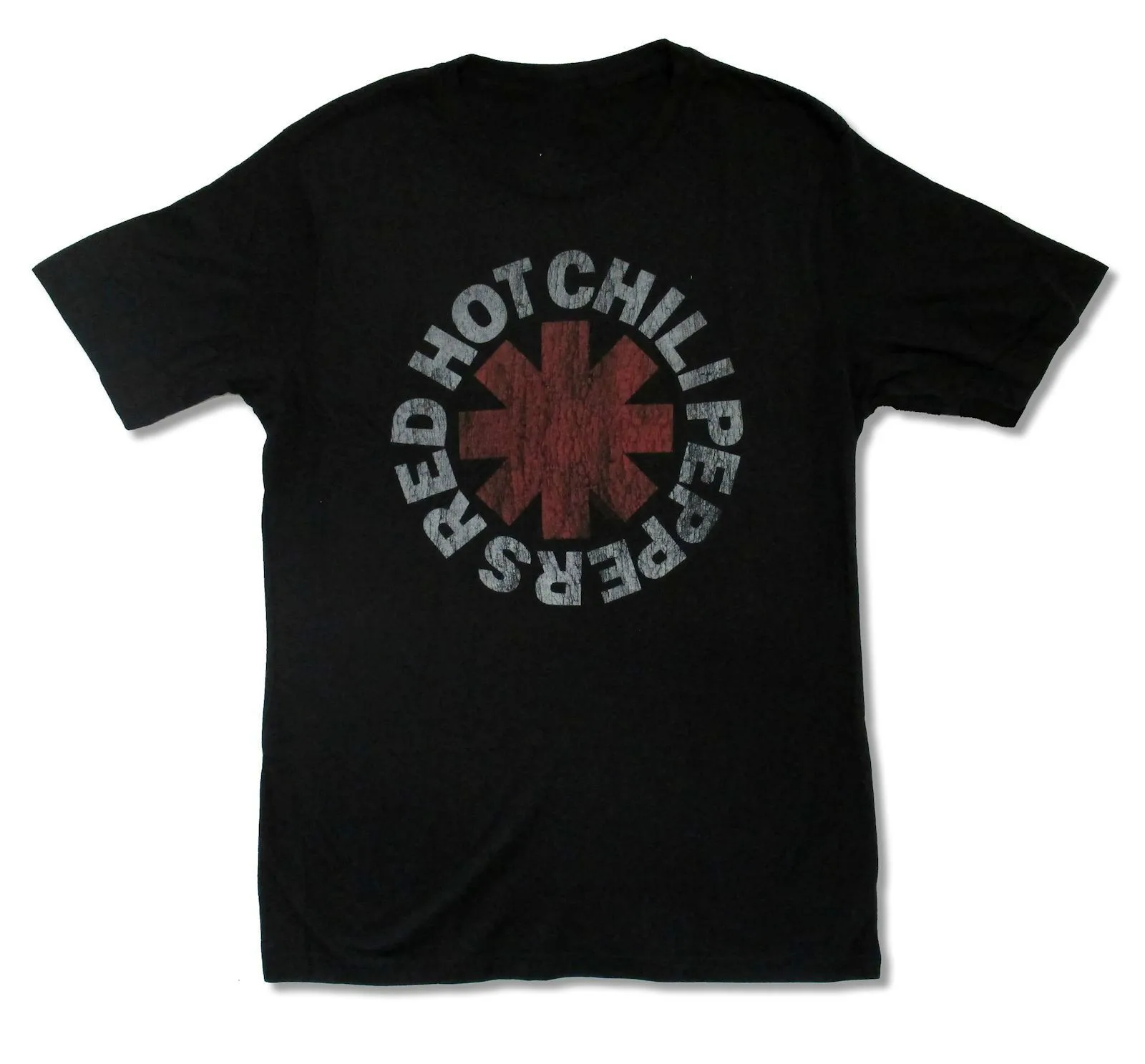 RED HOT CHILI PEPPERS VINTAGE ASTERISK BLACK font b T SHIRT b font NEW OFFICIAL ADULT