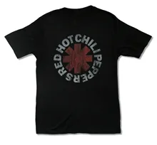 RED HOT CHILI PEPPERS “VINTAGE ASTERISK” BLACK T-SHIRT NEW OFFICIAL ADULT where can i get a custom t shirt made