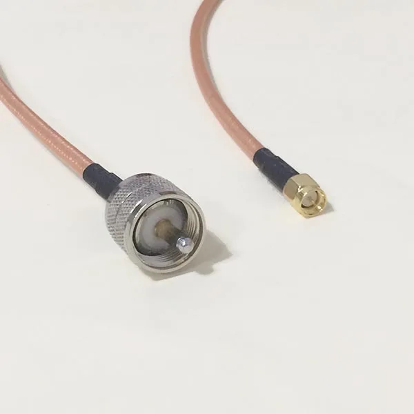 High-quality low-attenuation UHF Male Plug Switch SMA Male pigtail cable RG142 50CM 20
