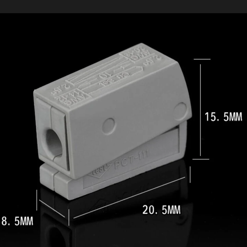 10PCS PCT 111 PCT111 WAGO 224 101 Single 1 pin cable wire wiring ...