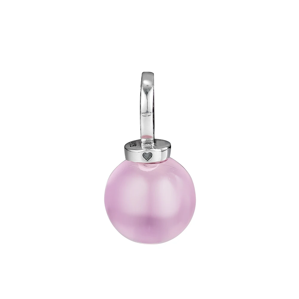 

Authentic 925 Sterling Silver Love Potion Pendant, Pink Crystal Charm Beads Fits Original Charm Bracelet Argent