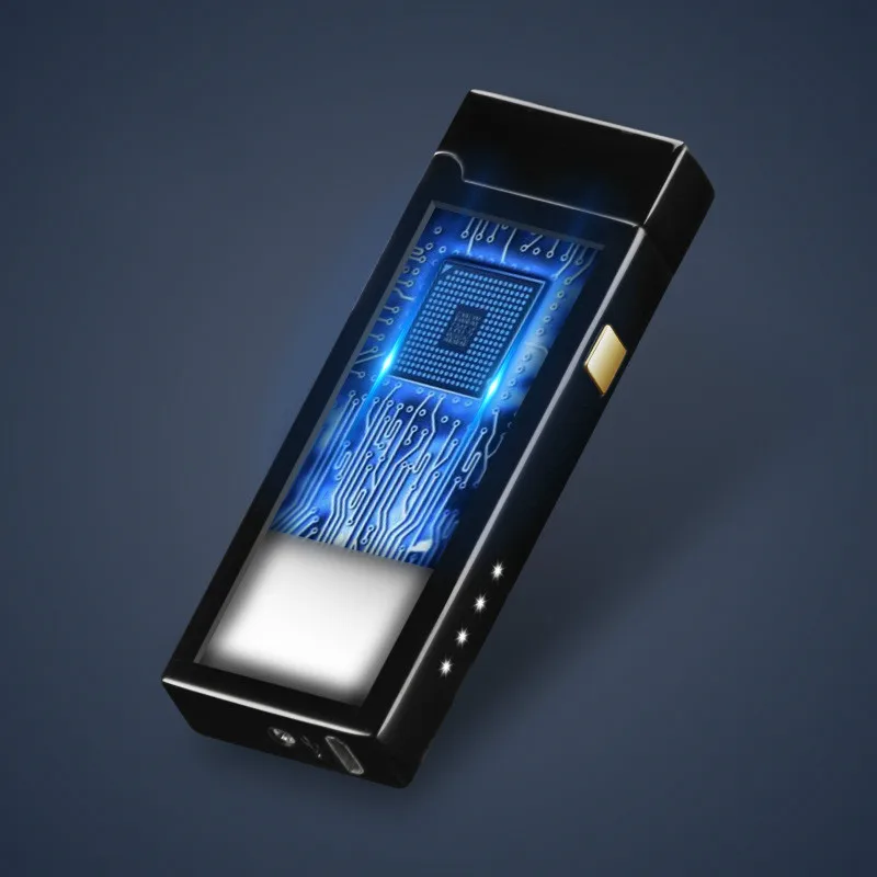  Personality Creative Windproof USB Charging Touch Induction Double Arc Lighters Pulse Plasma Cigare