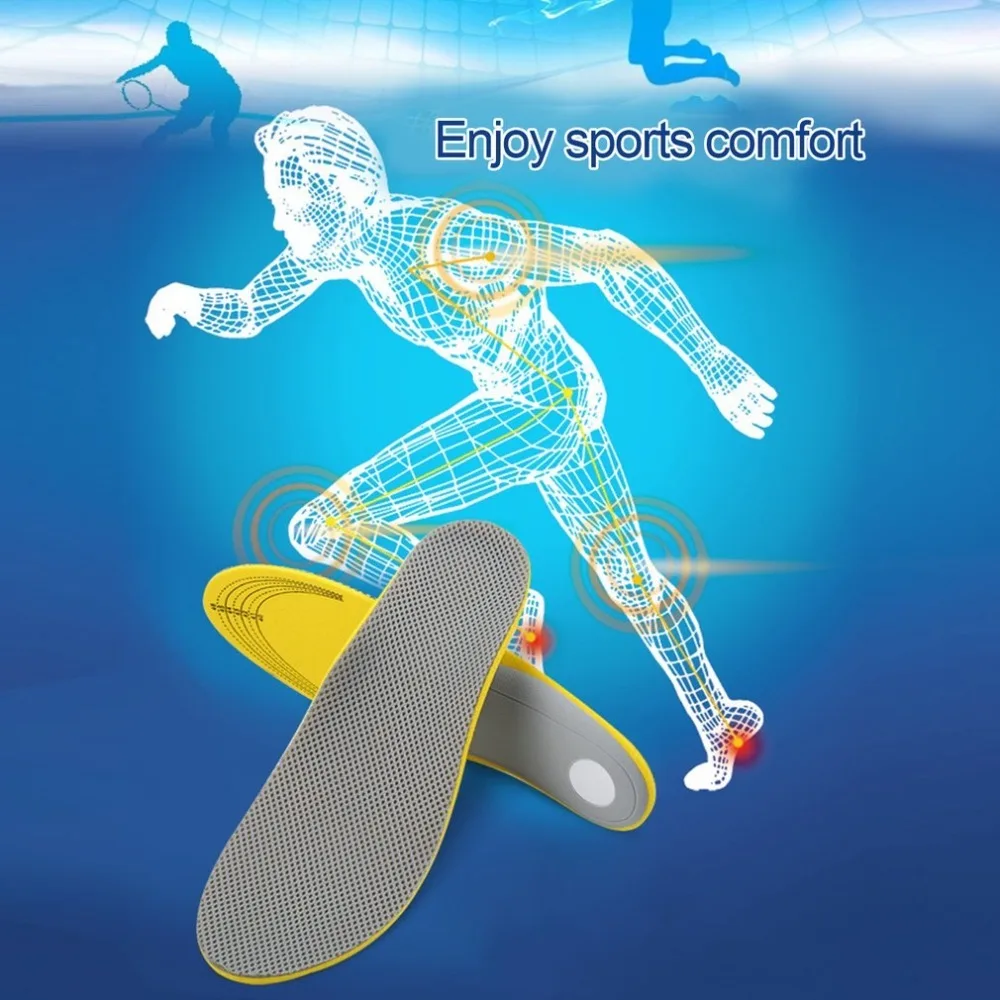 1 Pair Sports Shoes Insoles Orthotic Flat Foot Arch Support Cushion Breathable Shockproof Activities Insoles foot 1 1 Pair Sports Shoes Insoles Orthotic Flat Foot Arch Support Cushion Breathable Shockproof Activities Insoles foot 3