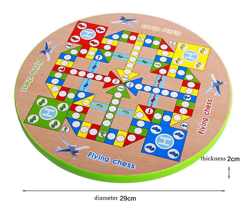 Детские развивающие деревянные шахматы игрушки многофункциональный шашки Летающие шахматы настольные игры деревянные игрушки подарки