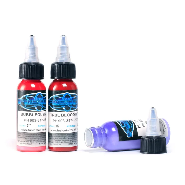 Fusion Tattoo Ink 16 Colors Set 1 oz 30ml/Bottle Tattoo inks Pigment Kit for 3D makeup beauty