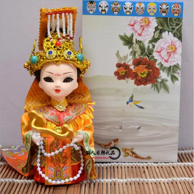 Маленькая кукла ручной работы, q-версия, кукла Пекинская опера, подарки на вкус, украшение для дома, народные ремесла, заводской подарок для друзей, китайский - Цвет: 18