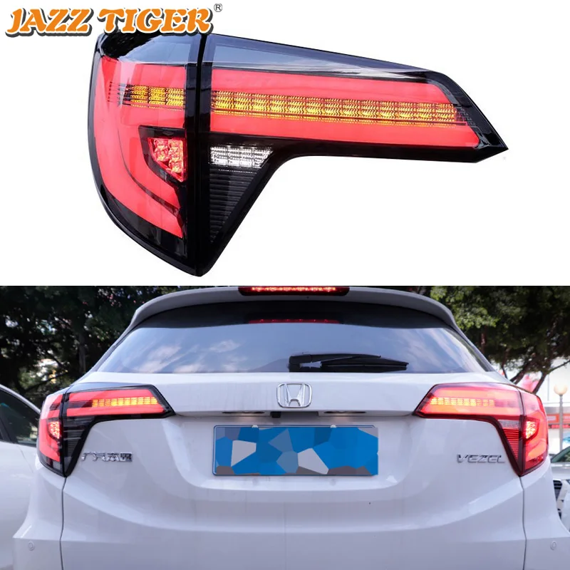 

Car LED Tail Light Taillight For Honda HR-V HRV 2014 - 2018 2019 Rear Fog Lamp + Brake Light + Reverse + Dynamic Turn Signal