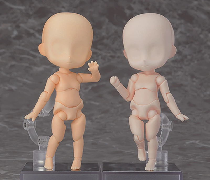 Япония GSC Nendoroid ребенок тело Kun мальчик и тело Chan девочка подвижная фигурка Коллекционная модель игрушки для рисования без головы