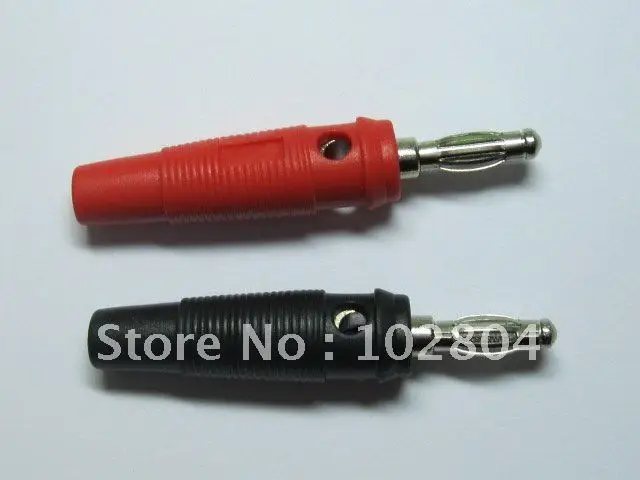 

Banana 413 Plug Nickel Plated Red & Black 55mm 200 pcs per Lot