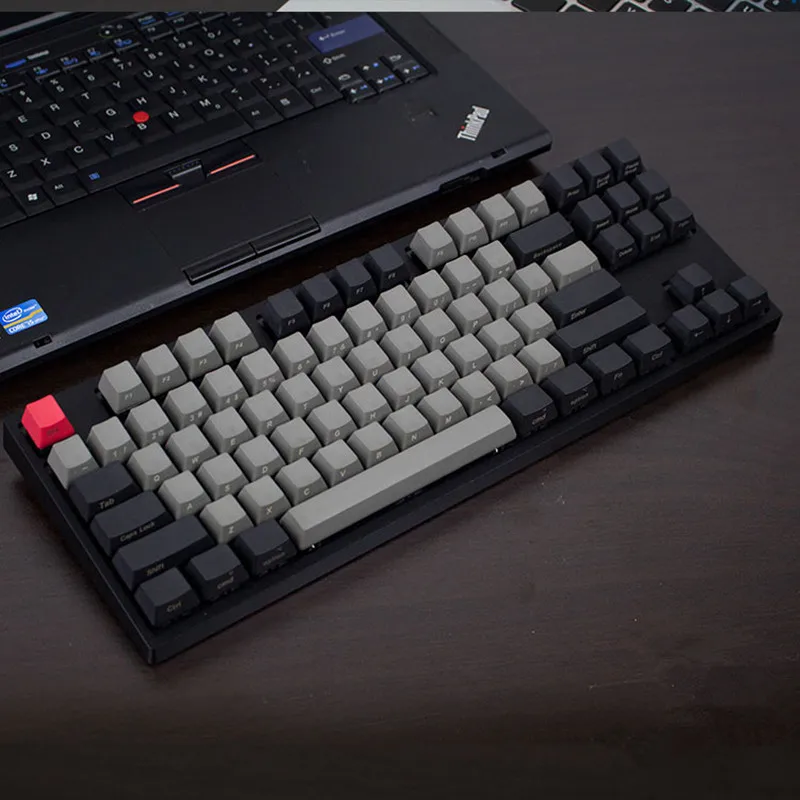 Cool Jazz черный серый смешанный толстый колпачок для клавиатуры Dolch PBT 108 87 61 OEM
