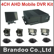 H.264 Security System DVR 4 Channel 1080N 1080P Car Mobile DVR Recorder Kit Support HDMI Output