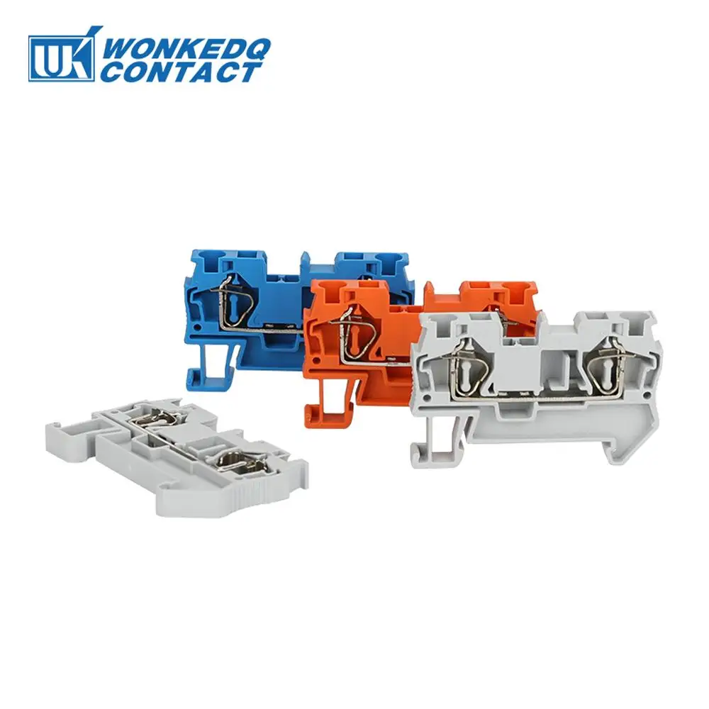 

10pcs ST 4 Equivalent to PHOENIX Wire Conductor Universal Spring-cage Connection Din Rail Terminal Block Connector