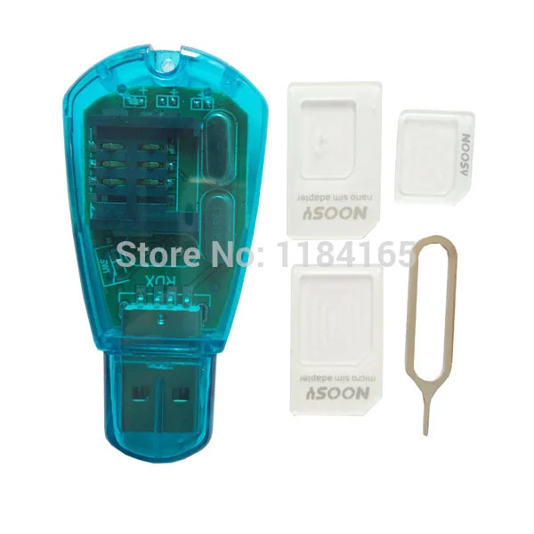 USB 2.0 Tablet PC SIM/Micro Sim/Nano Sim Combo Card Reader, Support GSM / CDMA / WCDMA / PC