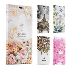 3D Embossed Flower Case for Xiaomi Redmi Note 3 Pro Prime Luxury Floral Stylish Leather Flip Cover for Xiaomi Note 2 Pro
