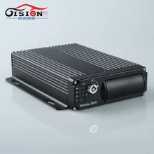 Дешевые GS-8204GPS Dual SD Card Автомобильный Видеорегистратор, построен в GPS Moduel Запись GPS Трек и Скорость 4 Канала Мобильный Видеорегистратор Blackbox Mdvr Для Автобусов