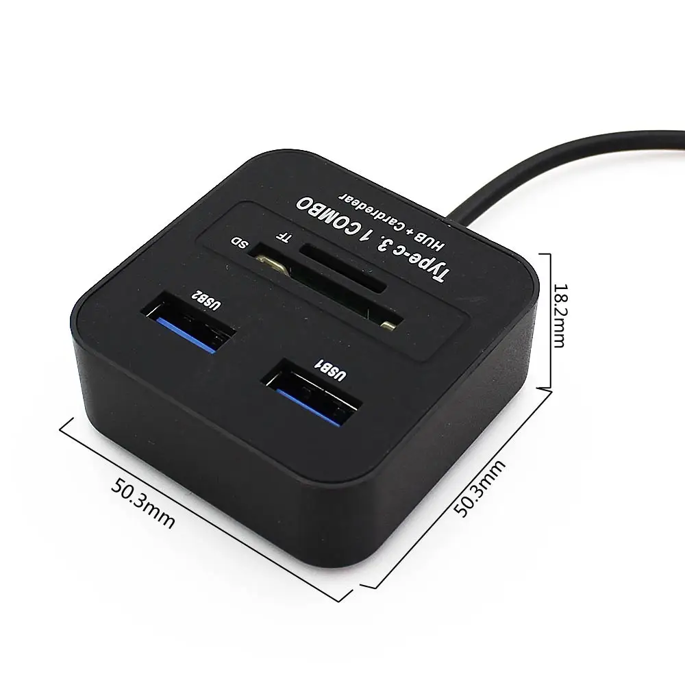 CHYI Type C 3 1 USB концентратор с TF Micro SD кардридер OTG адаптер комбинированный мульти