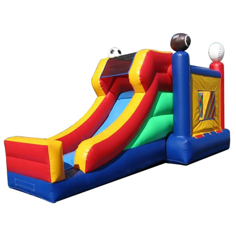 

Inflatable bouncer slide combo for sale/PVC inflatable bouce house with slide for kids
