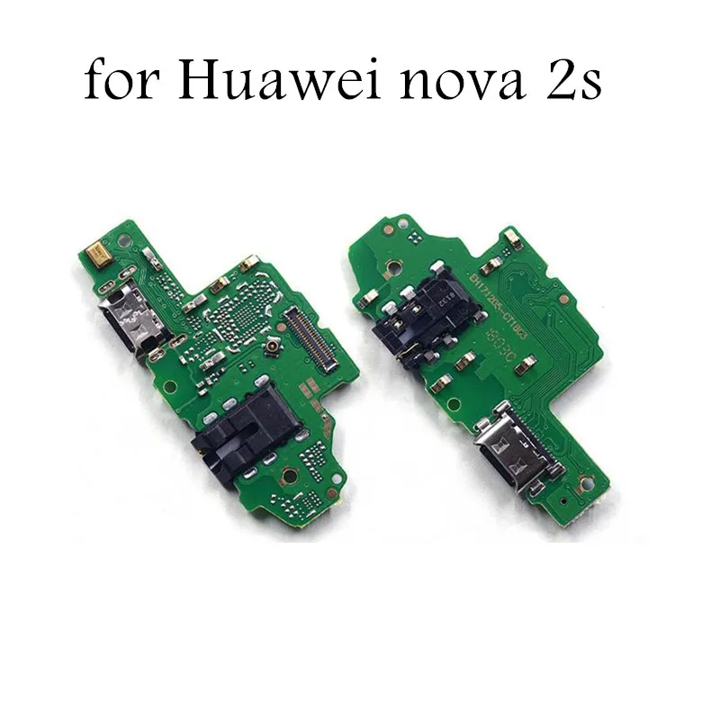 Для Huawei nova 2 s USB разъем для зарядного устройства Flex кабель для nova 2 s микрофон зарядка через usb док-станция для микросхема для монтажа на печатной плате для гибких кабелей Запчасти