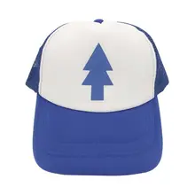 Уличная унисекс для женщин и мужчин изогнутая голубая сосновая Диппер гравитационные падения мультяшная сетчатая шапка бейсболка