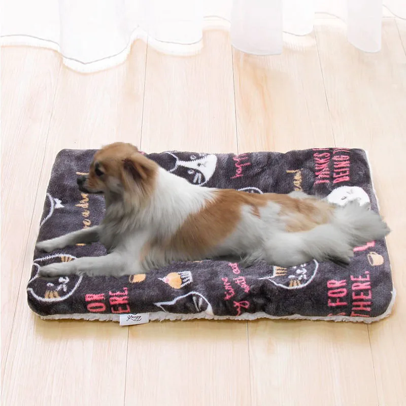 House Pet Sleeping Soft Warm Kennel Dog Mat Blanket Large Pet Dog Cat Washable Bed Puppy Cushion Mattress Kennel Crate Mat