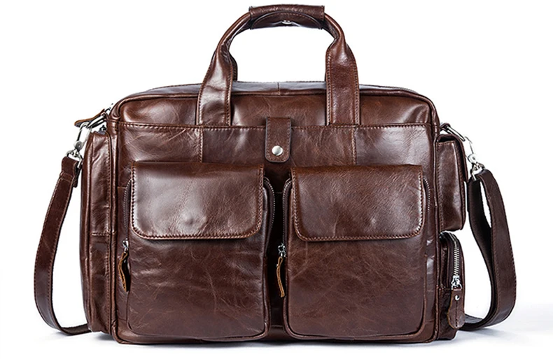 TIANHOO большая емкость портфель человек Натуральная кожа сумка 14 дюймов Сумка для ноутбука Мягкая модная мужская плечо и handlebag