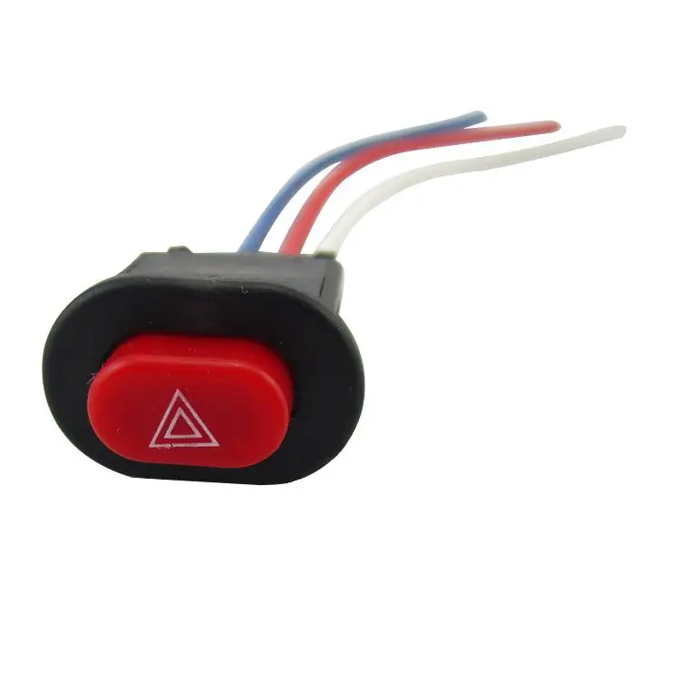 

Adeeing Motorcycle Electric Car Modification Refit Switch Accessory Double Flashing Warning Switch Fine workmanship r20