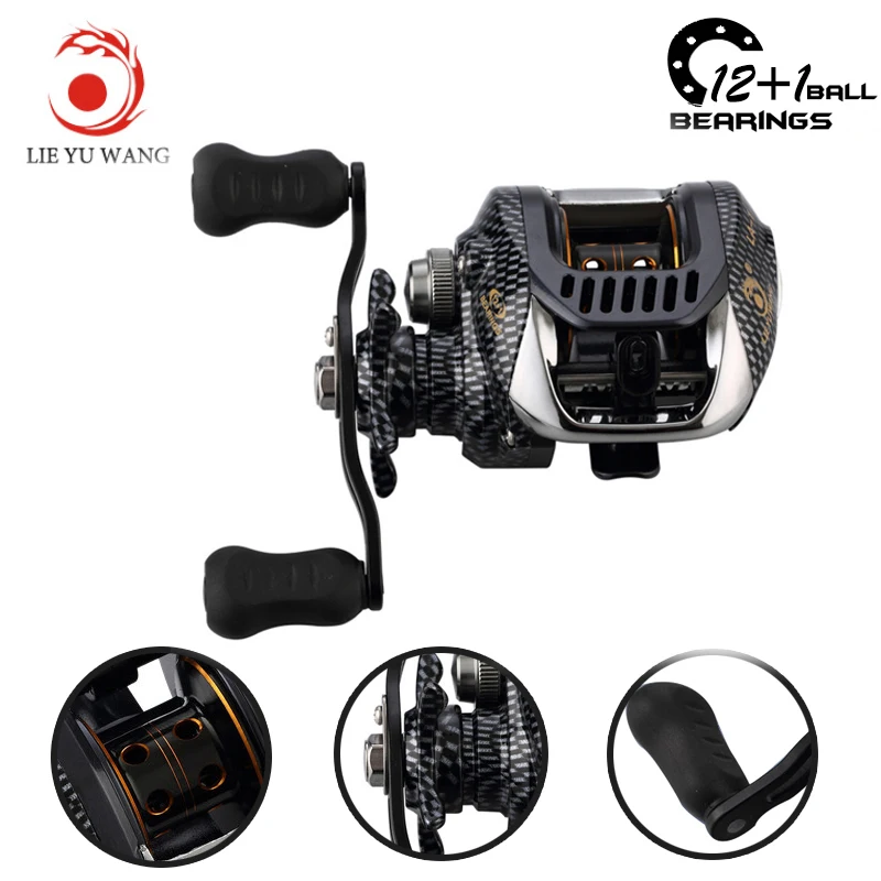 

Lieyuwang 6.3:1 13BB Feeder Carp low profile reel wheels Fishing Reel Bait Casting Fishing Reels Carretilha de pesca Abu garcia