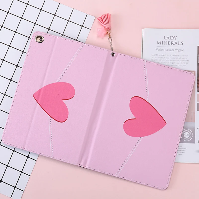 

Case For iPad Pro 11 2018 Pink love Smart Cover Folding Stand Auto Sleep/Wake Back protection Case For ipad pro 11 inch