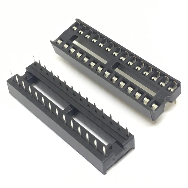 10PCS 28 Pin DIP SIP Round IC Sockets Adaptor Solder Type Narrow New  