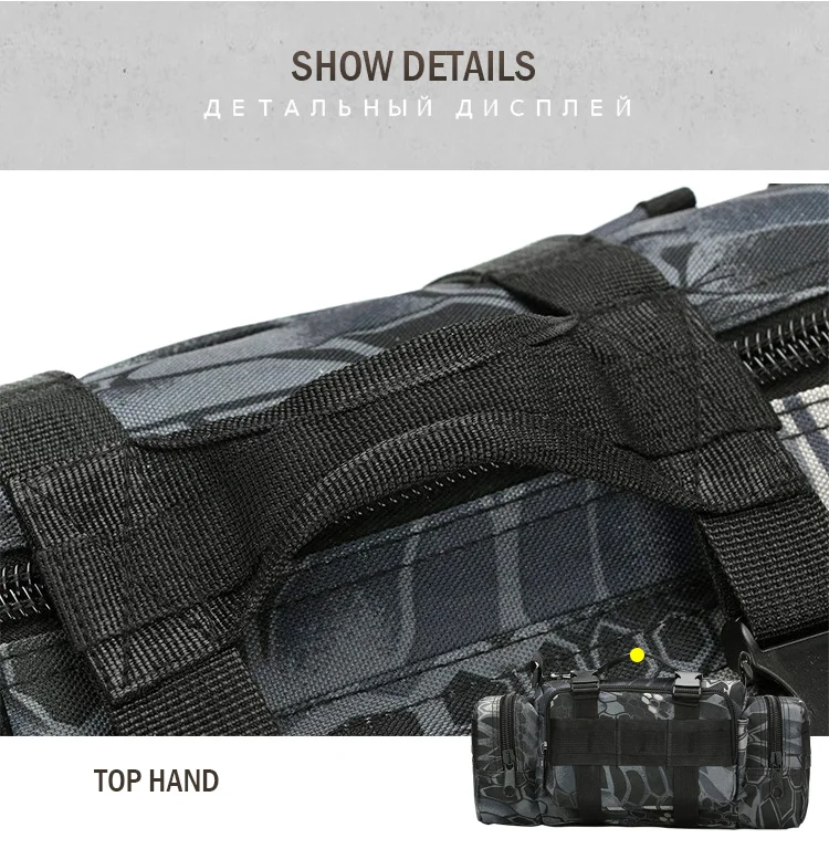Superior ao ar Bolsa da Cintura à Prova Bolsa de Mão Livre Militar Tático Dnylon Água Náilon Acampamento Caminhadas Mochila Bolsa 19 Esporte e Lazer