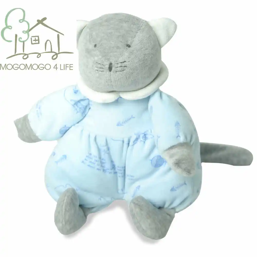 

Luxury hand-made 18cm high quality cute stuffed cat doll, cotton linen Eco material,birthday party gift,for home decoration