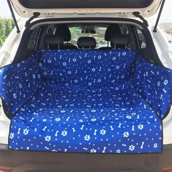 

FLY5D 1PCS Bones And Paws Pet Car Trunk Mat Waterproof Oxford Fabri Pet Blanket Cover Mat Protector For Medium And Large Dogs