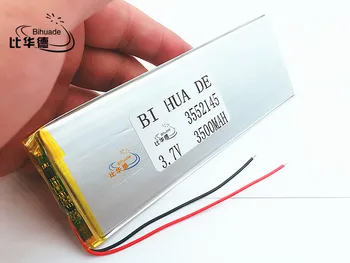 

li-po 3.7V 3500mAh 3552145 Polymer Lithium Li-Po Rechargeable Battery For MP5 GPS DVD E-book Tablet PC mobile phone video game