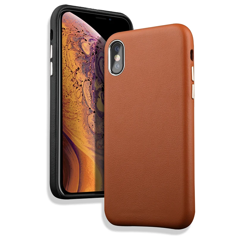 

LANGSIDI Genuine Leather Anti-drop phone case for iPhone X XS MAX XR 9 7 8plus 6 6splus 5SE Luxury Slim protective back cover