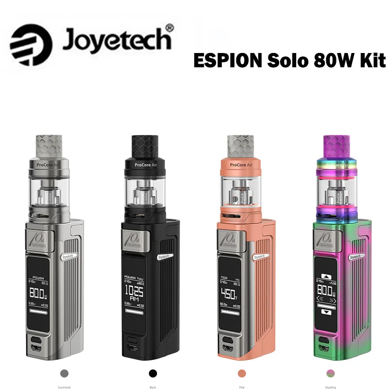 

Joyetech ESPION Solo 80W Kit vape with 18650/21700 Battery and 4.5ml Procore Air Atomizer cigarette electronique