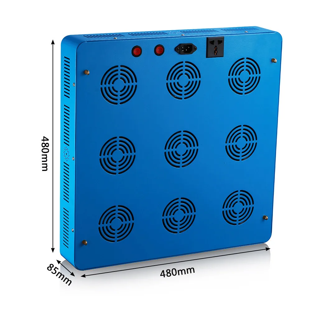 Dominator 2700 Вт COB LED Grow Light Kit Полный спектр с большими линзами брюки растут быстрее