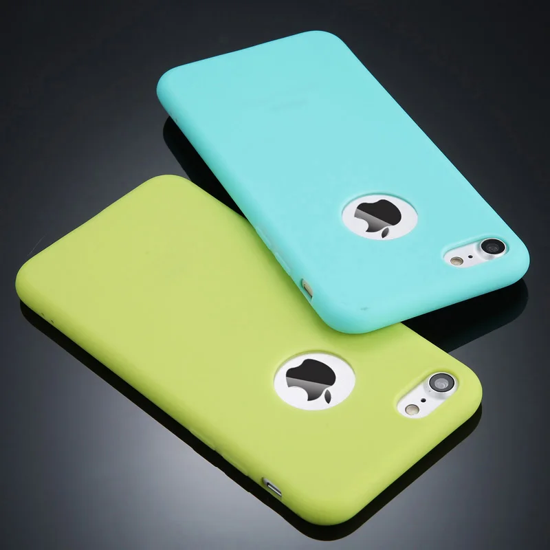 

JASTER Candy Color Phone Case For iPhone 7 Plus XS XR XS Max Soft Silicon TPU Back Cover Cases For iPhone X 7 6 6S Plus 5 5S SE