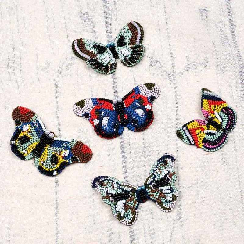 

butterfly rhinestone patch Beaded patches for clothes parches termoadhesivos para ropa stickers for clothes