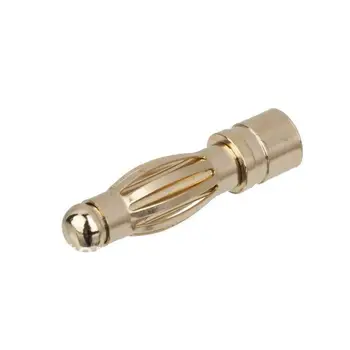 

free shipping 200PAIRS 4.0mm 4 mm banana Gold connector plug Golden Bullet Connectors free shipping