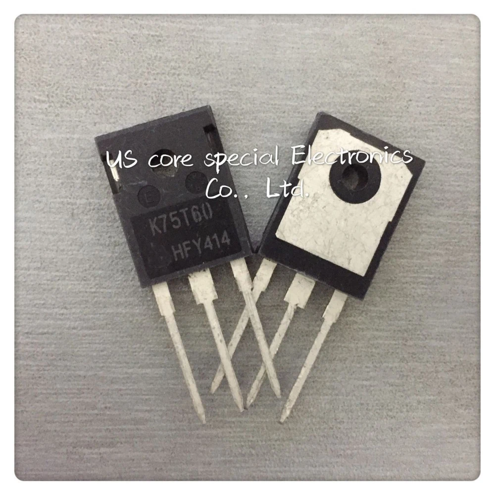 

Free shipping 50pcs/lot K75T60 IKW75N60T N-channel IGBT TO-247 Good Quality