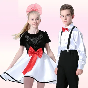 

(10 set)private students costumes princess dress Children's chorus suits Overall costumes of primary and middle school students