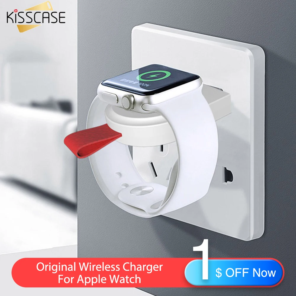 

KISSCASE Original Wireless Charger For Apple Watch 4 3 2 1 Charger Fast USB Charger Series 2 3 1 For Apple Watch Charger Dock