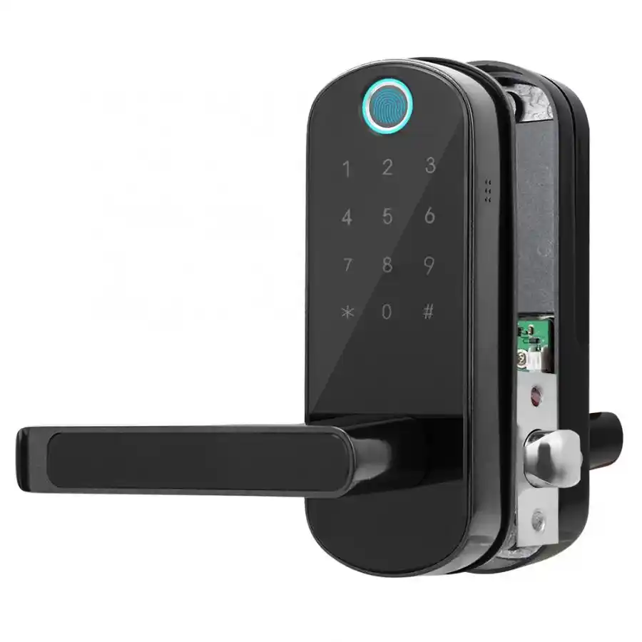 Smart Fingerprint Door Handle Lock App Wifi Smart Electronic Lock Touch Screen Locks Digital Code Keypad Deadbolt For Home Hotel