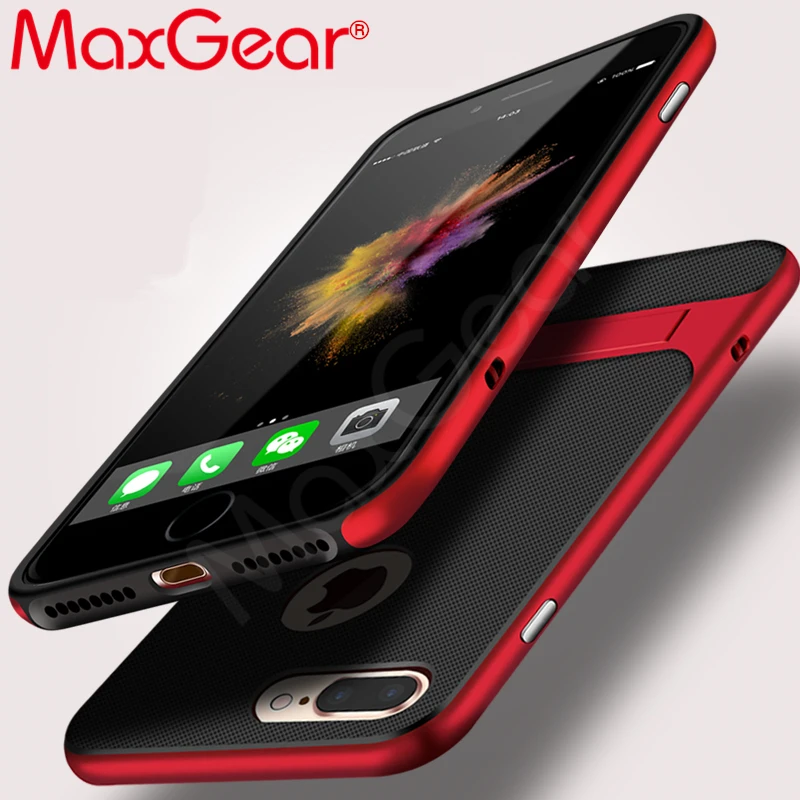 Kickstand Case For iPhone 7 8 Plus X Magnetic Holder Phone Cases PC+TPU 360 Degree Rack Stand Cover For iPhone 6 6s Plus