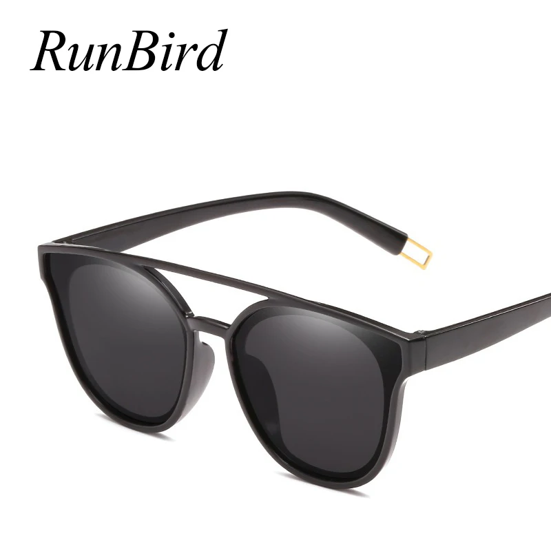 RunBird модные солнцезащитные очки для женщин кошачий глаз фирменный дизайн защита